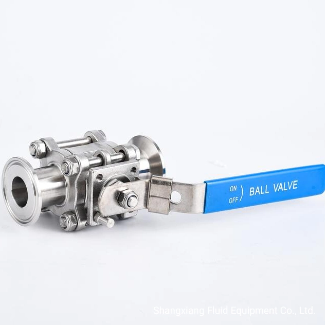 Sanitary Clamping Three-Piece No-Retentive Ball Valve