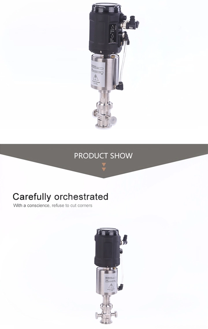 SS304 Hygienic Sanitary Stainless Steel Clamp Micro Flow Control Valve